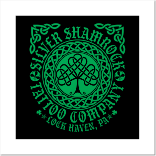 2k24 Silver Shamrock Tattoo Company St. Paddy's Style 03 Green Posters and Art